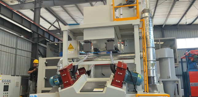 丰台板材除锈强化，通过式抛丸机应用案例