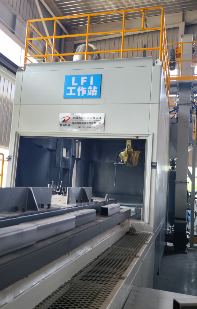 丰台无尘环保自动喷砂机，车间更安全更规范